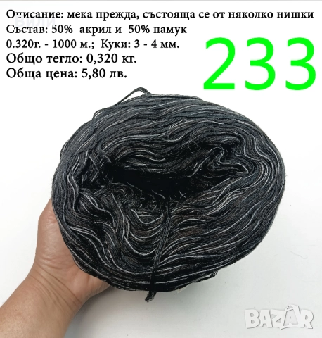 Евтини прежди в малки количества - нови и остатъци , снимка 16 - Други - 52042454