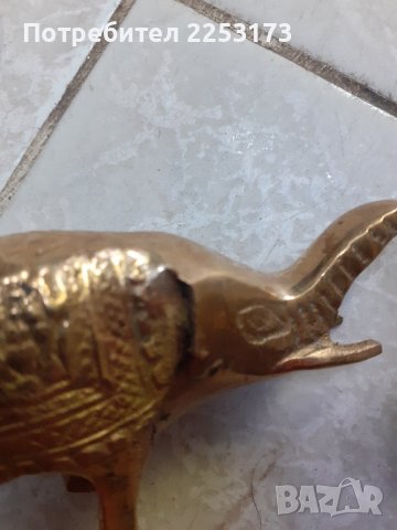 Месингови слончета с по едно ухо, снимка 4 - Декорация за дома - 42036142