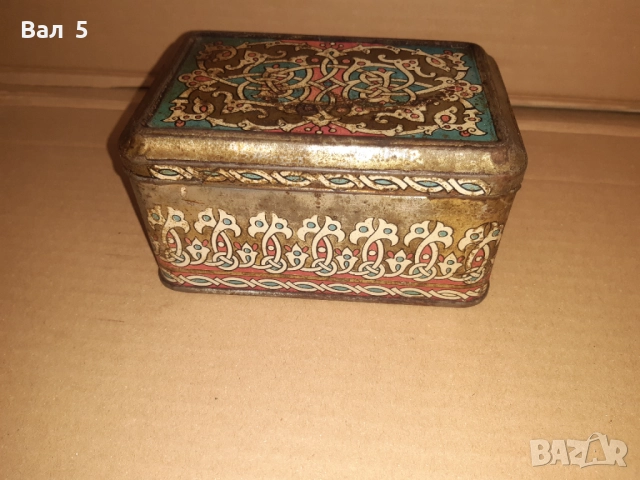 Много стара ламаринена кутия за чай, снимка 5 - Антикварни и старинни предмети - 52415398