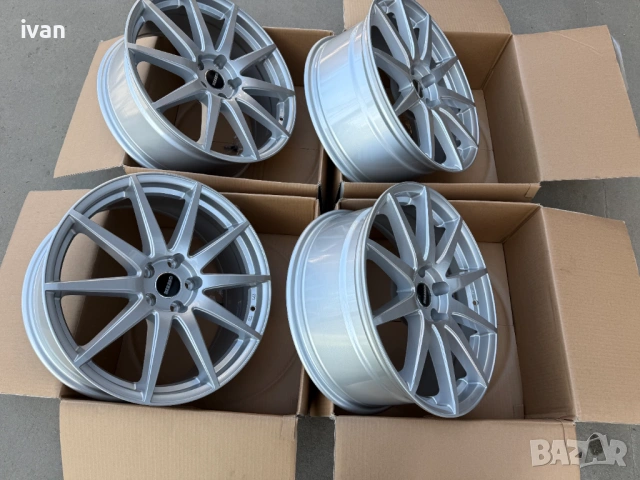 4 бр. чисто нови алуминиеви джанти BIASSO 19 цола 5x112 , централен отвор 66.6 , ET32, 8J, снимка 5 - Гуми и джанти - 53873400