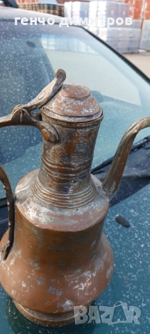 стар меден ибрик  , снимка 4 - Антикварни и старинни предмети - 53252854