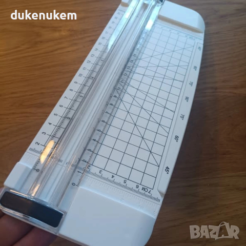 A5 мини гилотина за хартия – прецизен и безопасен ротационен нож за снимки, картички и хоби проекти, снимка 10 - Други - 52623943