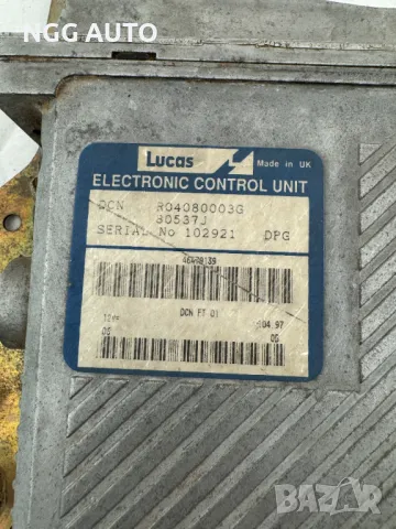   Компютър двигател за Фиат Мареа, Fiat Marea, (1996 - 2007), 1.9 TD, Lucas, R04080003G, 80537J, снимка 2 - Части - 47983851