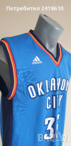 Adidas NBA Oklahoma City #35 Kevin Durant Mens Size S ОРИГИНАЛ! МЪЖКИ ПОТНИК!, снимка 8 - Спортни дрехи, екипи - 44600699