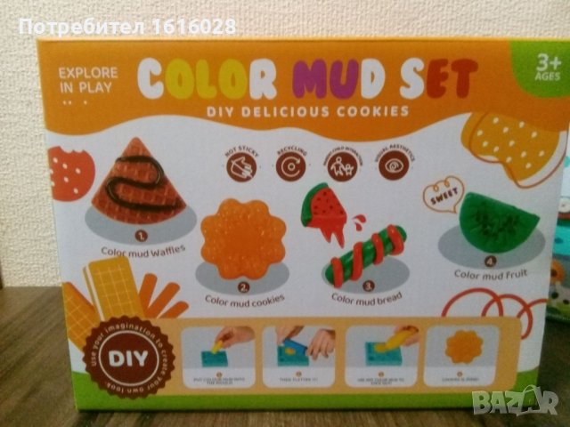 Color mud set.Нови комплекти за моделиране с пластелин., снимка 6 - Пластелини, моделини и пясъци - 41348202