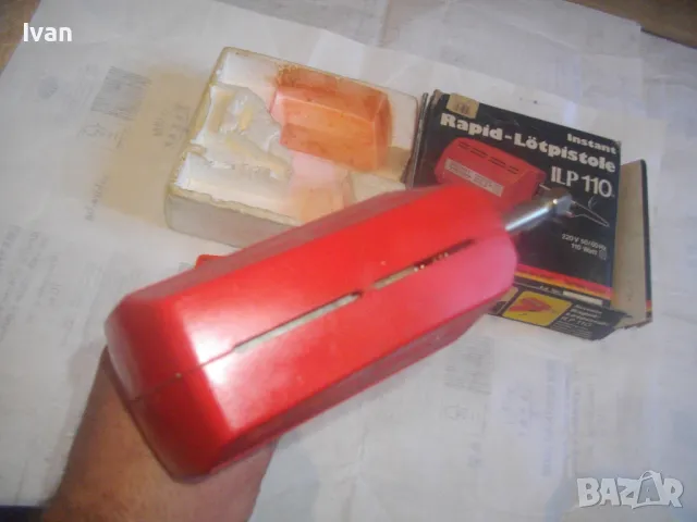 Made in ITALY ИТАЛИАНСКИ ЕЛЕКТРИЧЕСКИ ИНДУКЦИОНЕН ПОЯЛНИК 12сек/48сек SODERNIC 9001 СТАРО КАЧЕСТВО, снимка 14 - Поялници и запояване - 48562940