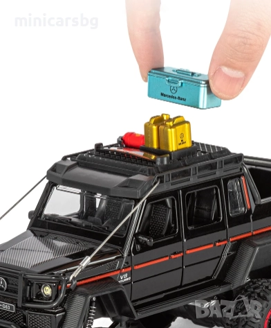 Метални коли: Mercedes G63 6×6, снимка 5 - Колекции - 52446679