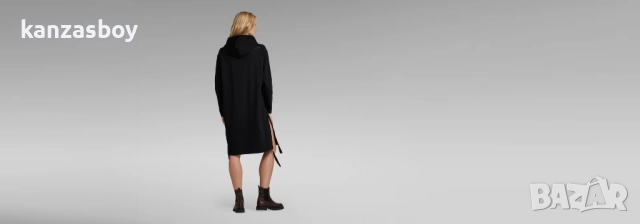 G-STAR long hoodie sweat dress - страхотна дамска рокля р-р XS, снимка 2 - Рокли - 52928123