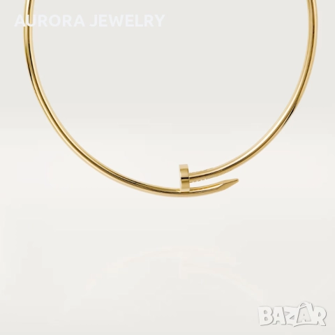 CARTIER Nail Juste un Clou Classic Gold Diamonds Колие Пирон, снимка 7 - Колиета, медальони, синджири - 52833141