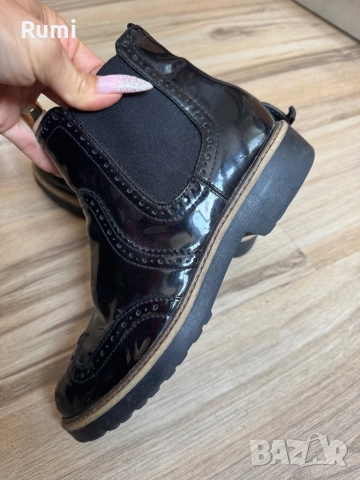 Бутикови дамски лачени Боти Graceland! 38,5 н, снимка 4 - Дамски боти - 52281220