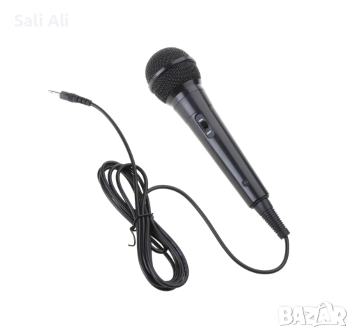 Динамичен микрофон с кабел 2 метра, 3.5 мм жак – за караоке, компютър
