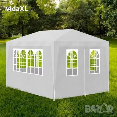 vidaXL Парти шатра, 3х4 м, бяла(SKU:90334), снимка 2 - Градински мебели, декорация  - 49011175