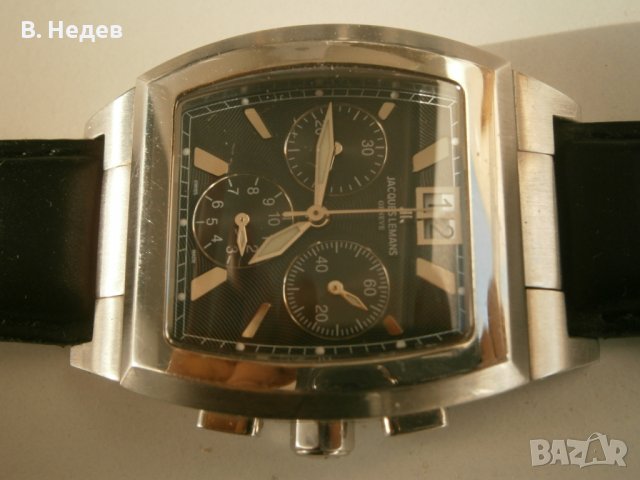 Jaques Lemans Geneve, Swiss Quartz chronograph, Swiss made, снимка 3 - Мъжки - 39959652