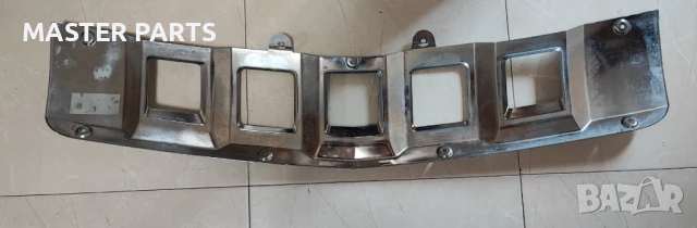 Никелирана/Алуминиева Добавка/Приставка за Предна Броня Mercedes GL X164 (2009-2012) - Оригинална, К, снимка 2 - Части - 50815705