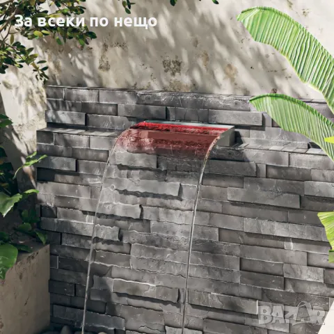 Преливник за водопад с RGB LED, неръждаема стомана, 45 см Код P325, снимка 3 - Градински мебели, декорация  - 49789174