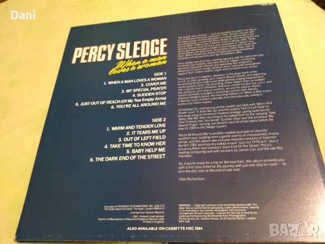 PERCY SLEDGE - Грамофонна плоча, снимка 3 - Грамофонни плочи - 41532065