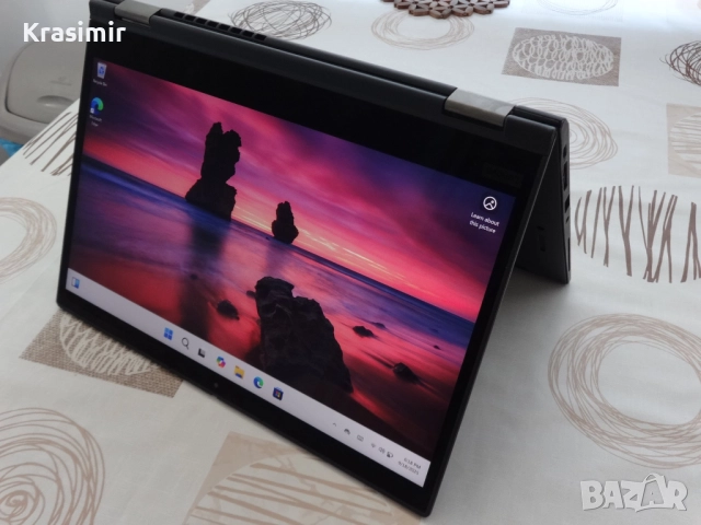 Таблет и Лаптоп 2в1 laptop Lenovo ThinkPad X13 Yoga - 13.3" -i5-10310U 1.7Ghz/RAM16GB/NVMe SSD 256GB, снимка 5 - Лаптопи за работа - 51836480