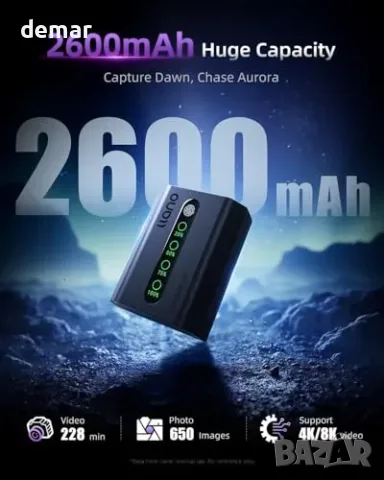 Комплект батерия NP-FZ100 2600mAh с 4-в-1 зарядно llano, снимка 6 - Батерии, зарядни - 55776008