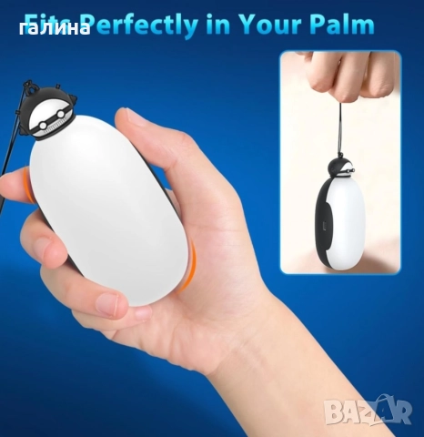 Преносима акумулаторна грейка за ръце 5000mAh с функция Power Bank , снимка 5 - Други стоки за дома - 52672336