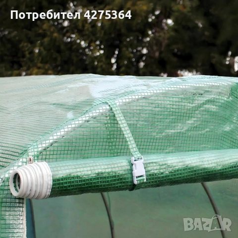 Резервно покривало за оранжерия 3x2x2м – Армирано UV , с цип и прозорци (без рамка), снимка 3 - Други стоки за дома - 53412132