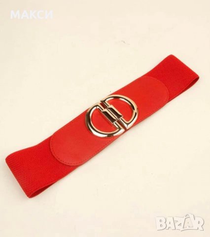Макси еластичен червен колан, снимка 3 - Колани - 35791996