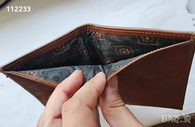 Италиански кожен портфейл, снимка 3 - Портфейли, портмонета - 41596478