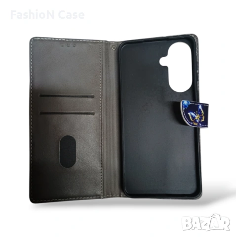 Кожен шарен калъф тип тефтер книга за Samsung A57 5G, снимка 3 - Калъфи, кейсове - 53492623