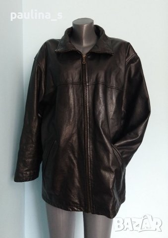 Естествена кожа / Мъжко яке с падащи рамене "H&M" / голям размер / яке от естествена кожа , снимка 2 - Якета - 40689602