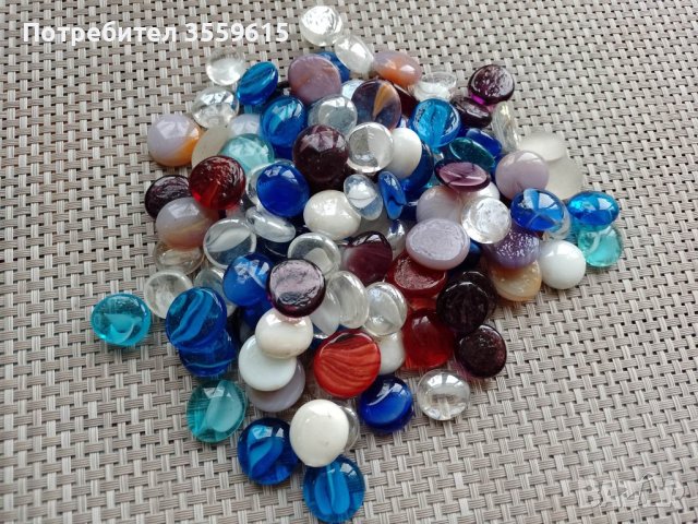 стъклени перли, различни цветове. От Италия, снимка 1 - Други - 40503046