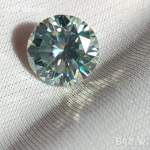 Уникален Топ 3+ Фенси D морско син Мойсанит Диамант Moissanite Diamond, снимка 1