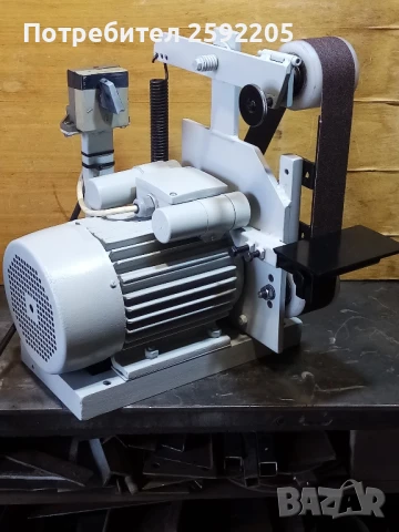 лентов шлайф монофазен. мотора е 1.5кв. дължина на шкурката 1000-50 мм. 