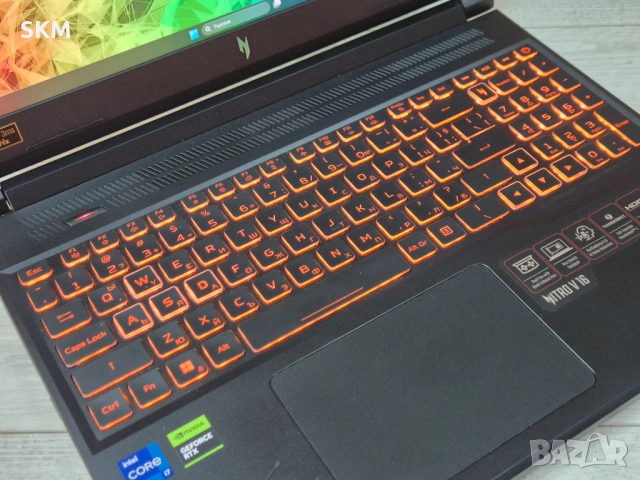 НОВ i7-14650H|RTX4060|32RAM|1TB SSD|WUXGA IPS 180Hz acer nitro 5 лаптоп laptop ацер gaming гейминг, снимка 5 - Лаптопи за игри - 52745994