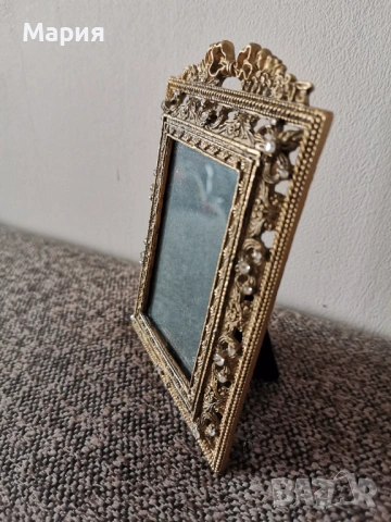 Бронзова рамка за снимки , снимка 4 - Декорация за дома - 53664346