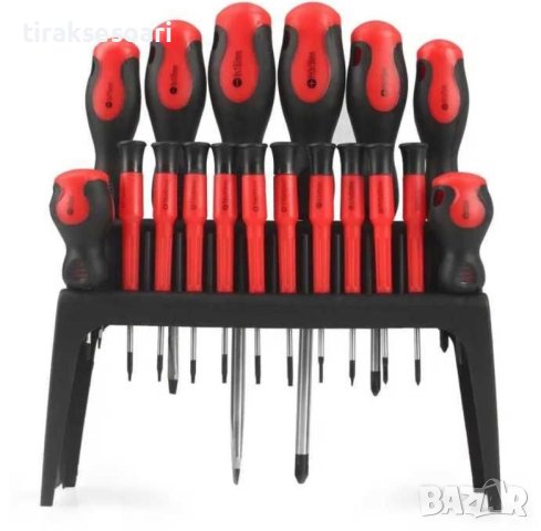 18 части комплект Отверки 18 броя Отверки Инструменти, снимка 2 - Отвертки - 41147256