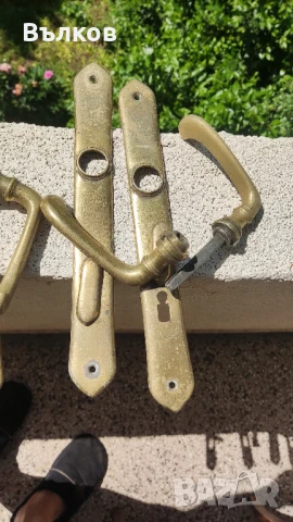 Стари бронзови дръжки за врата, снимка 2 - Антикварни и старинни предмети - 50545158