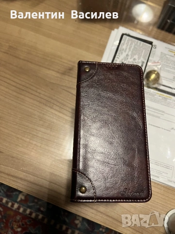 Кожен Калъф -кейс за iPhone 13 Pro nax, снимка 2 - Калъфи, кейсове - 53479582