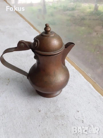 Малко медно ибриче кана ибрик бакър