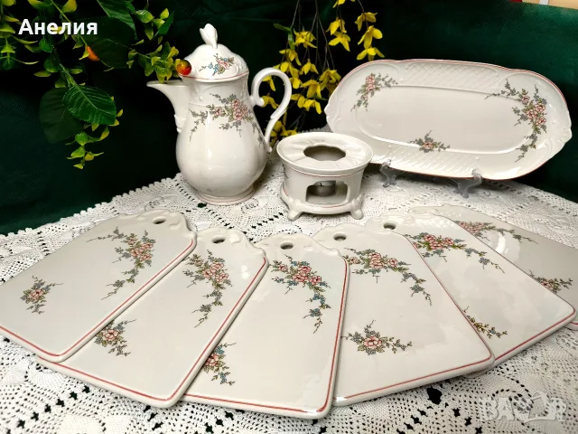 Vileroy,& Boch Rosette нежна красота! Много неща!, снимка 6 - Чинии - 56331350