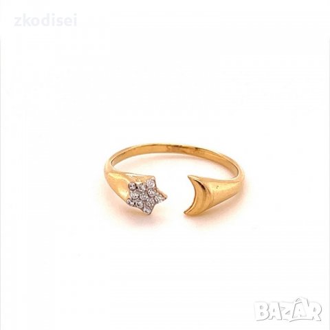 Златен дамски пръстен 1,89гр. размер:57 14кр. проба:585 модел:14250-3, снимка 1 - Пръстени - 39855139