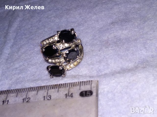 ПОСРЕБРЕН СКЪПОЦЕНЕН с ИСКРЯЩИ ЮВЕЛИРНО ФАСЕТИРАНИ ЦИРКОНИ и МАРКАЗИТИ АЖУРЕН АРТ ПРЪСТЕН 38649, снимка 13 - Пръстени - 41682676