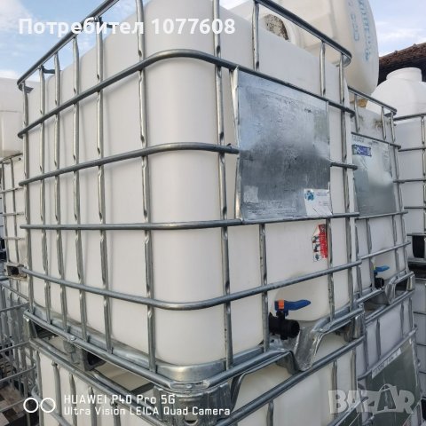 Отлични IBC контейнери!Цистерна 1 тон!IBC контейнер !Бидон 600 литра (80см/120см)/1000 литра!, снимка 18 - Бидони, бурета и бъчви - 25154322