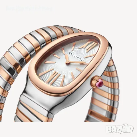 BVLGARI Serpenti Tubogas Snake Rose Gold and Silver Дамски Часовник, снимка 2 - Дамски - 48870485