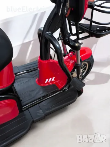 Двуместна електрическа триколка blueElectric Pudding 1800W | 48V | 23Ah | RED, снимка 10 - Мотоциклети и мототехника - 49745641