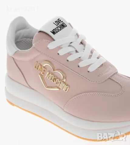 Оригинални маратонки на LOVE MOSCHINO! 36, естествена кожа, снимка 3 - Маратонки - 47524399