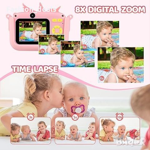 Нов детски фотоапарат Компактна видеокамера за деца начинаещи видео с трипод, снимка 3 - Камери - 41916725