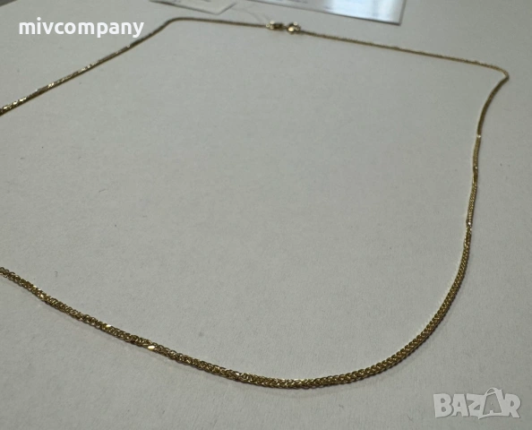 Златен синджир 1.60гр.46см., снимка 4 - Колиета, медальони, синджири - 53232592