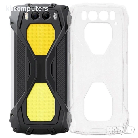 Гъвкав TPU Калъф + Скрийн Протектор за Blackview BV7300 – Прозрачен / Черен, снимка 2 - Калъфи, кейсове - 53245605