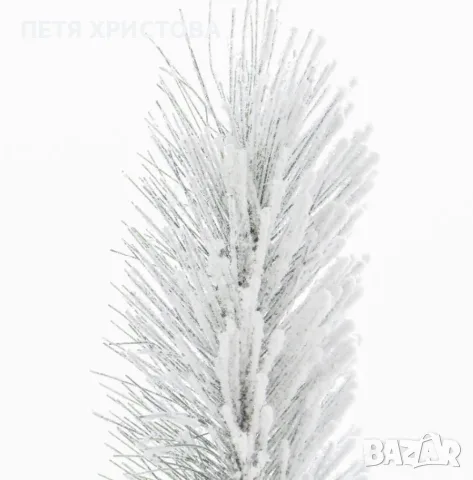 Изкуствено борче/елха със заскрежени иглички и шишарки, снимка 7 - Декорация за дома - 56221910