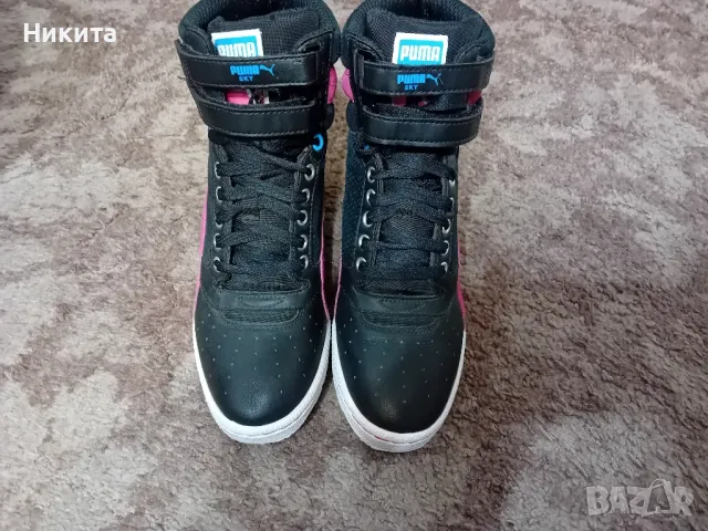Puma-кожени кецове на платформа 39 номер, снимка 4 - Кецове - 48144953