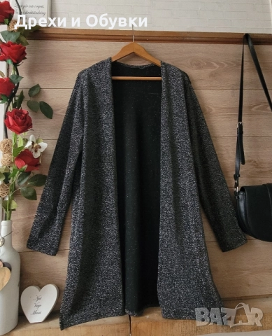 Официално сако тип наметка с блясък 